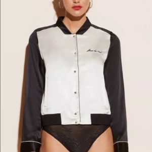 Fleur du Mal Silk Logo Bomber